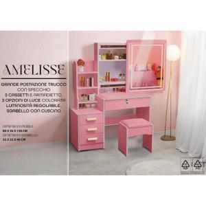 Toeletta trucco amelisse rosa