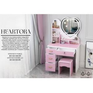 Toeletta trucco heartora rosa
