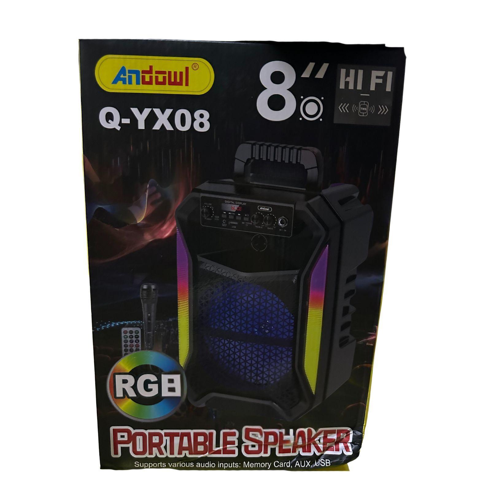 andowl cassa bluetooth led rgb con microfono - foto 2