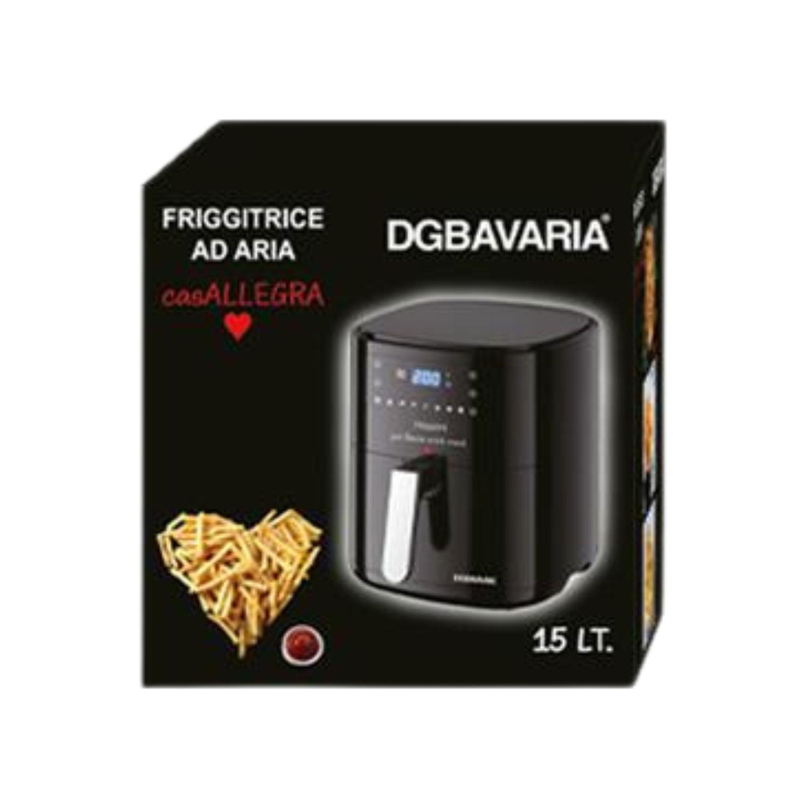 dgbavaria friggitrice ad aria 15l nera 1500 watt - foto 2
