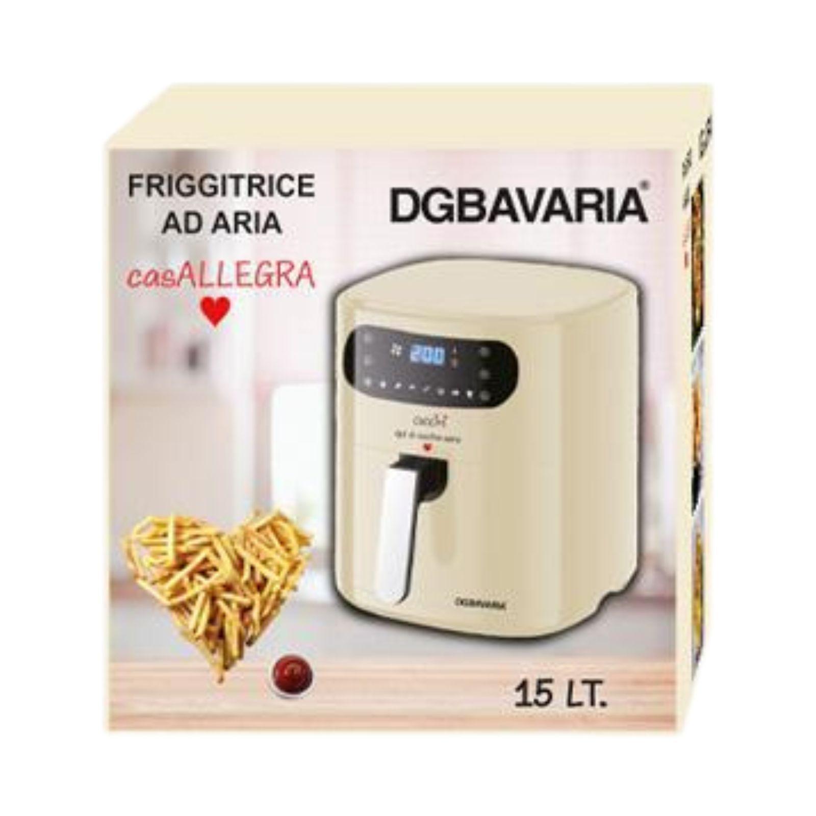 dgbavaria friggitrice ad aria 15l beige 1500 watt - foto 2