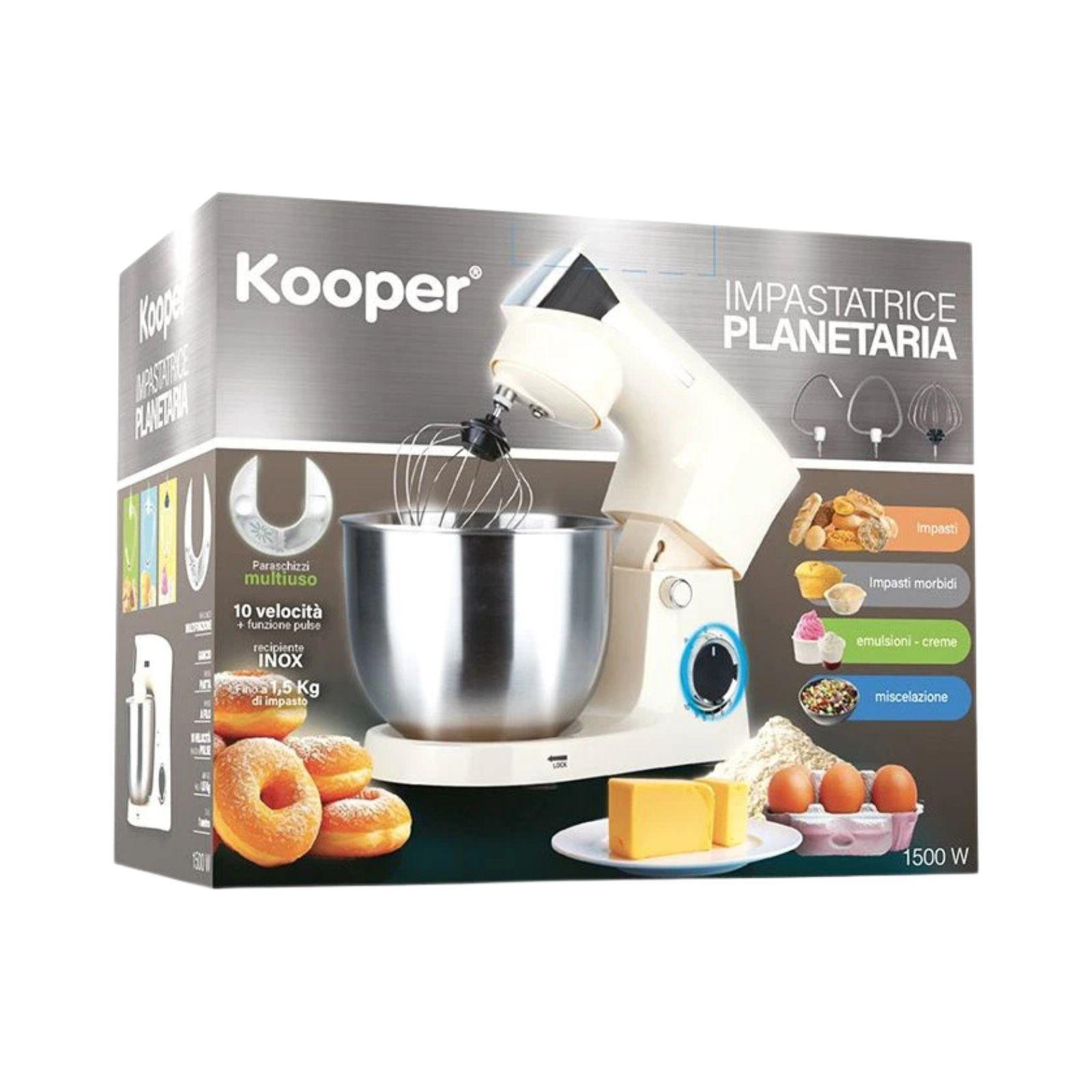 kooper impastatrice planetaria 5,5 litri bianca - foto 4