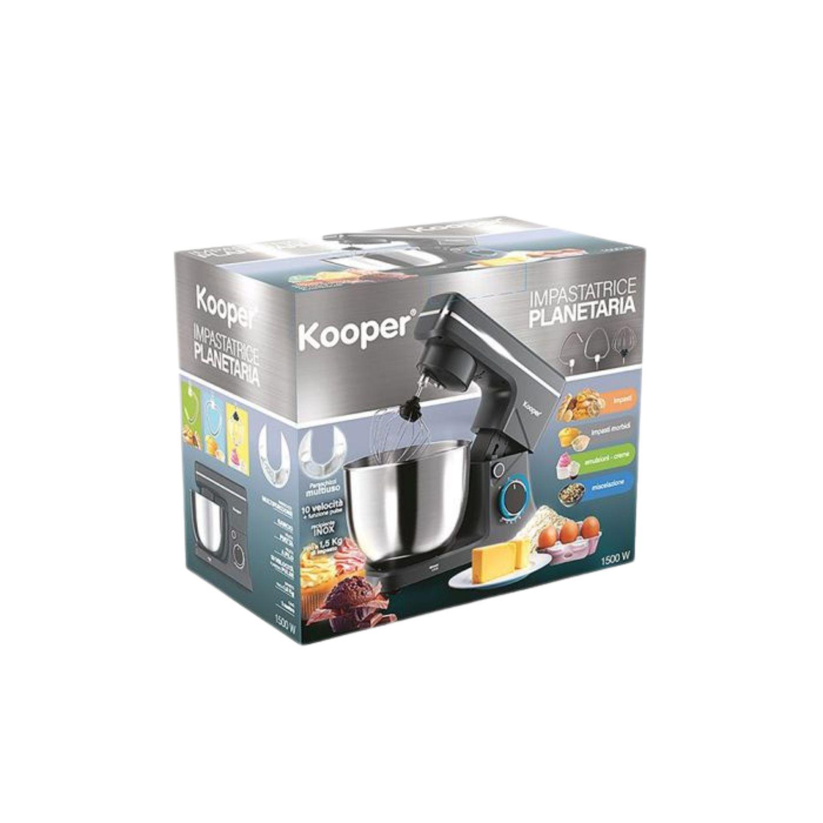 kooper impastatrice planetaria 5,5 litri nera - foto 3