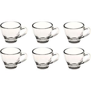 6 tazzine da caffè trasparenti