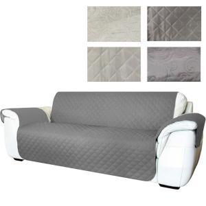 Copridivano 3 posti con braccioli beige