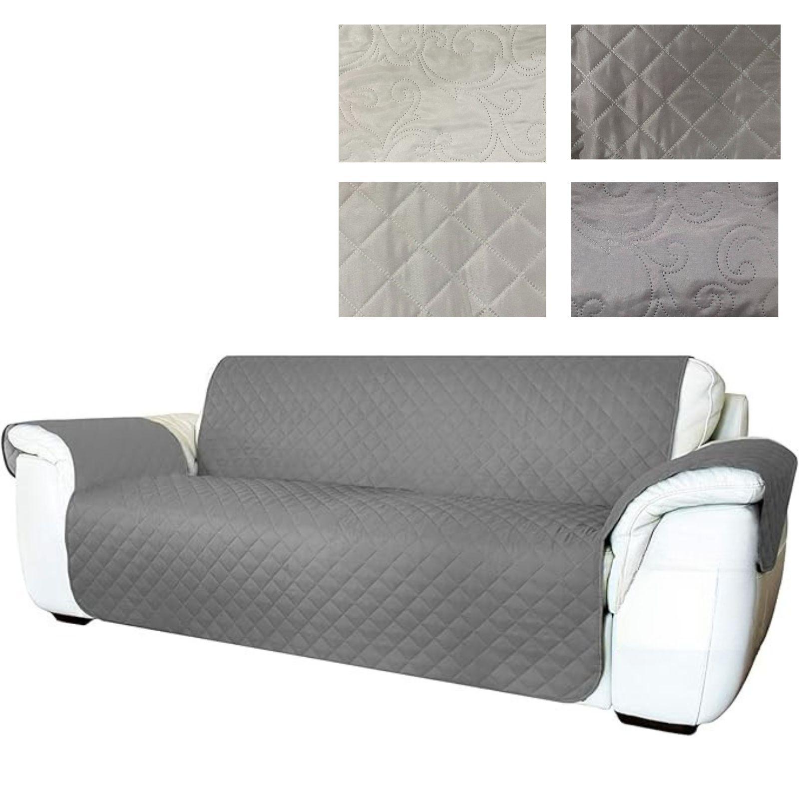  copridivano 3 posti con braccioli beige - foto 1