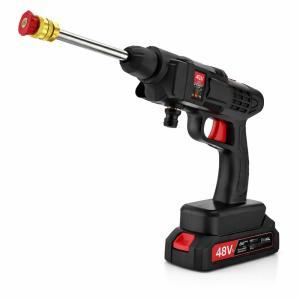 Idropulitrice portatile con due batterie e accessori in...