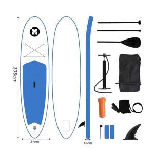 Tavola sup gonfiabile verde acqua l 11' (335 x 81 x 15 cm) con pagaia, leash, pompa e sacca