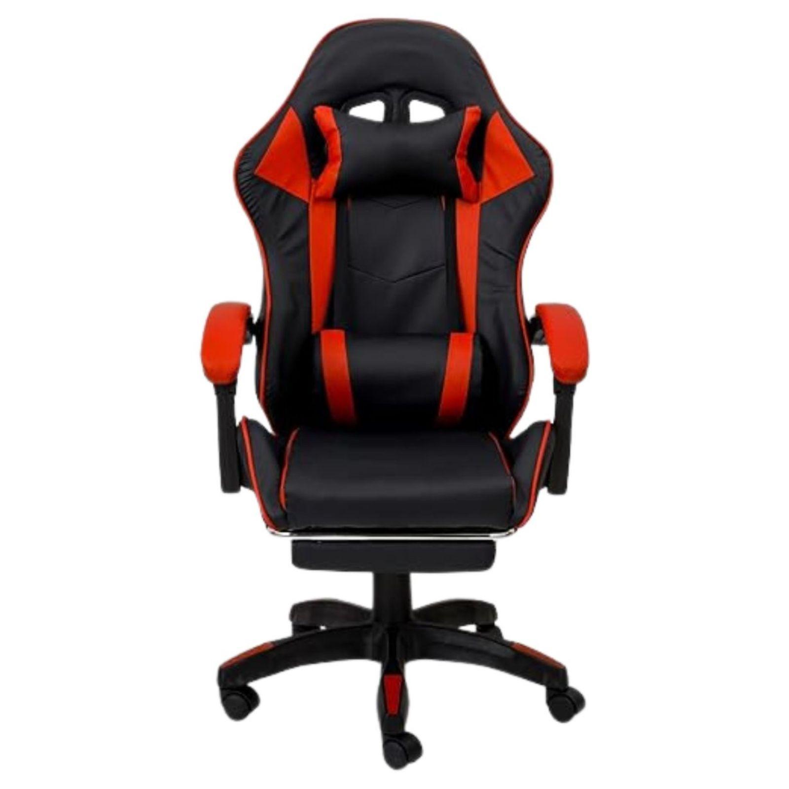 mastro bianco sedia gaming nera e arancione - foto 1