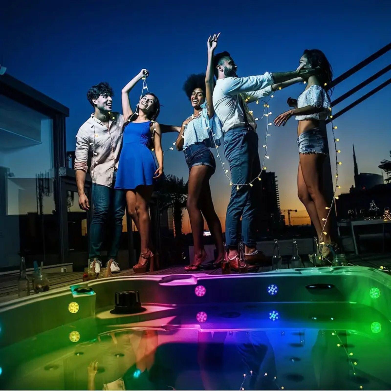  luce subacquea  con telecomando rgb - foto 3