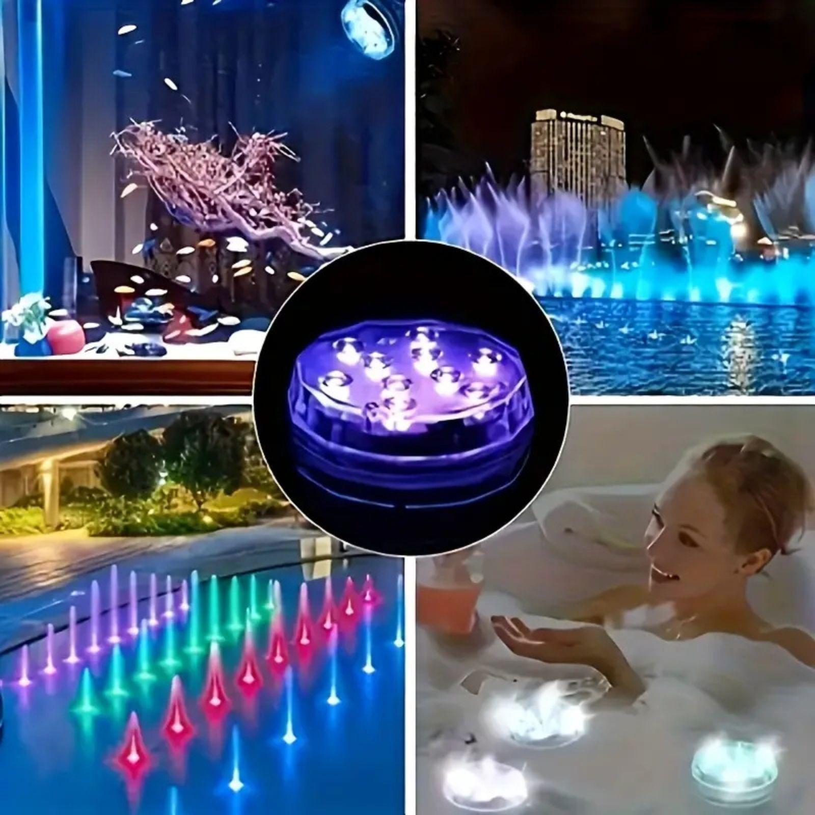  luce subacquea  con telecomando rgb - foto 4