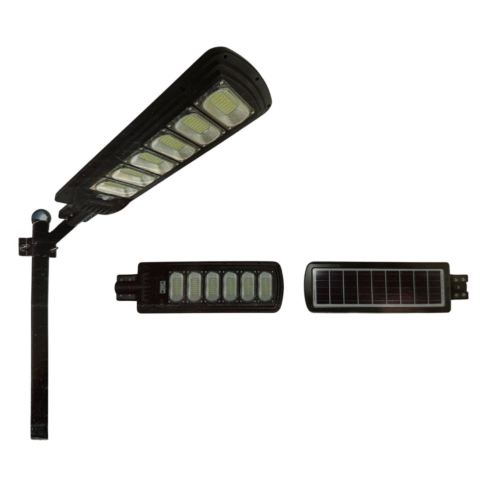Andowl Lampione Solare 300W con staffa di montaggio, pannello solare e batterie