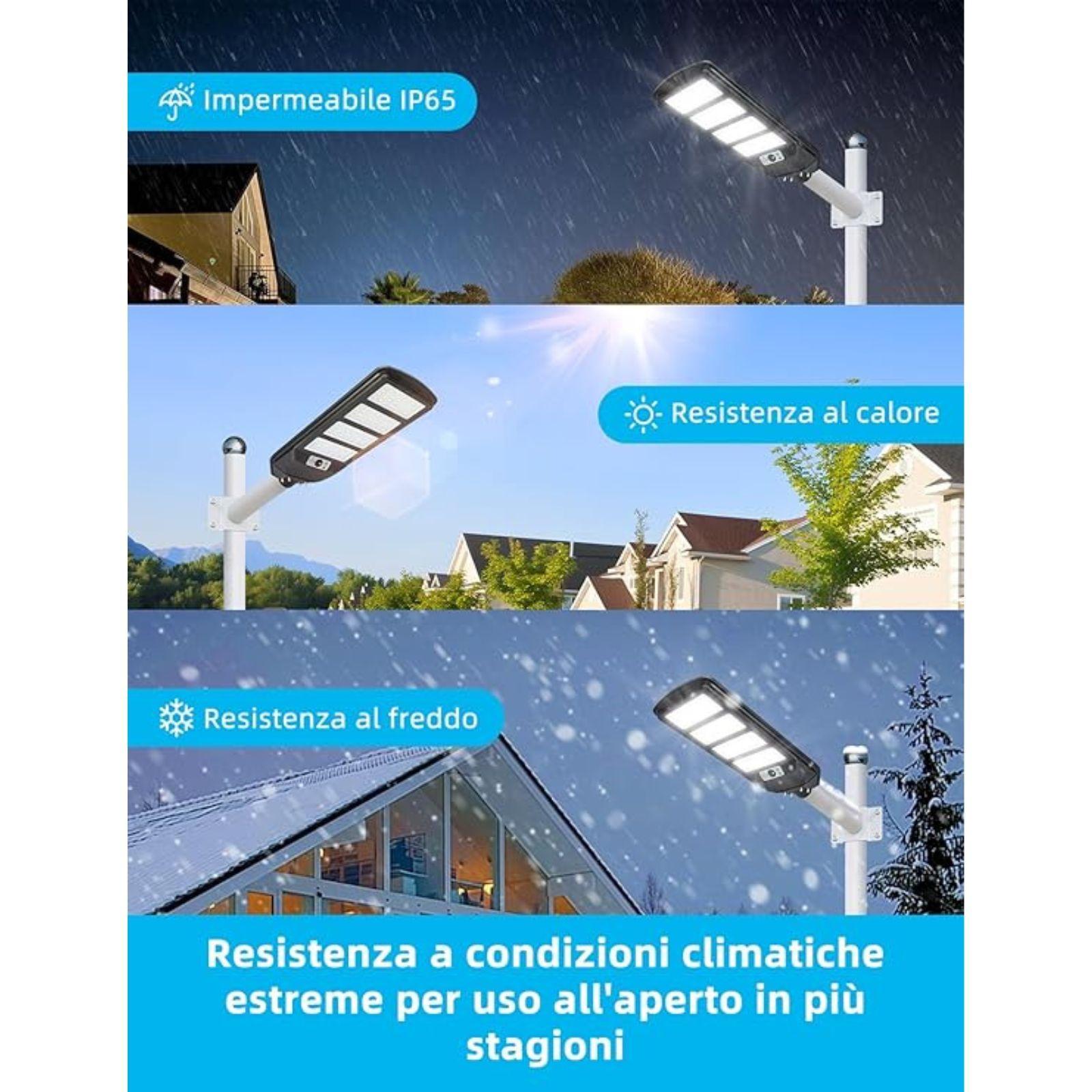 Certificazioni e resistenza: impermeabilità IP65, calore, freddo e condizioni climatiche estreme