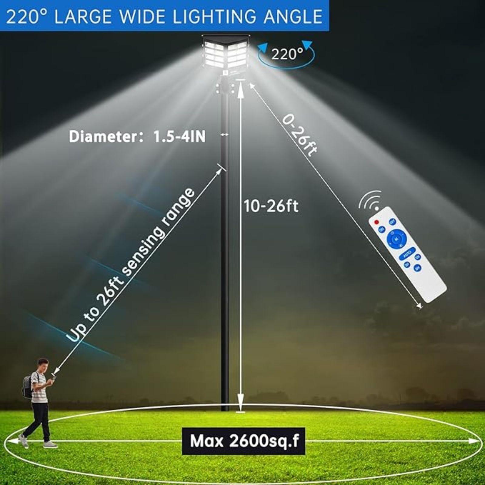  lampione solare a led 800w - foto 3