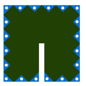 Telo per raccolta olive 4 x 6mt antispina uv stab