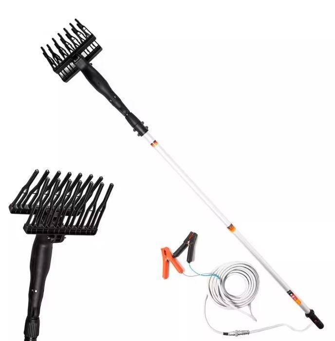 united trade abbacchiatore, scuotioliva, raccogliolive elettrico 12v con due pettini - foto 1