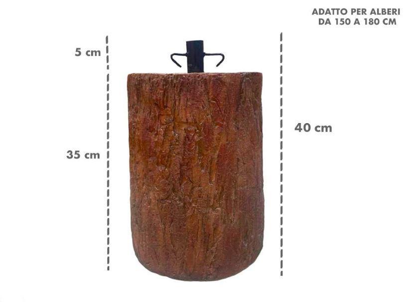 natale felicia base albbase albero tronco marrone chiaro 35/40 cm - foto 1