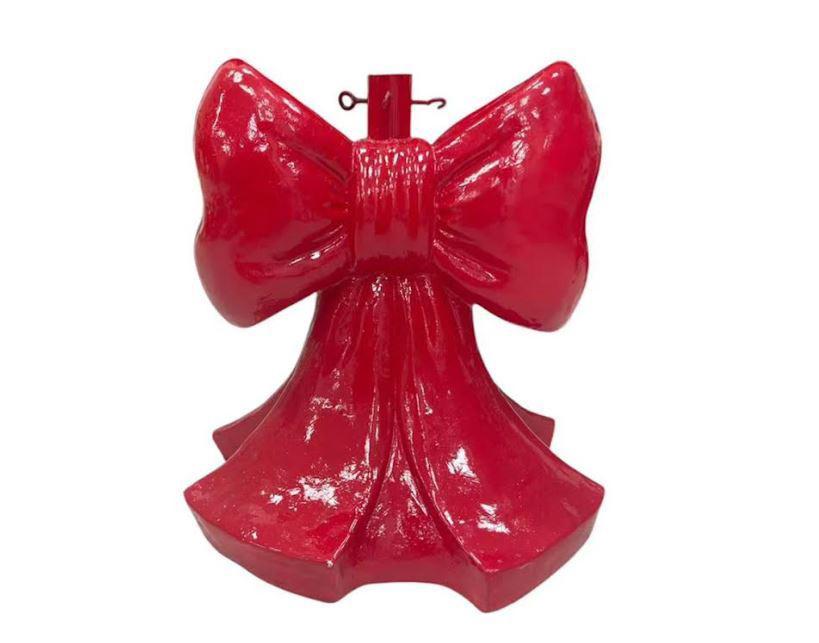 natale felicia base albero fiocco rosso - foto 1