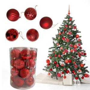 Palline di natale rosse 7 cm 20 pz