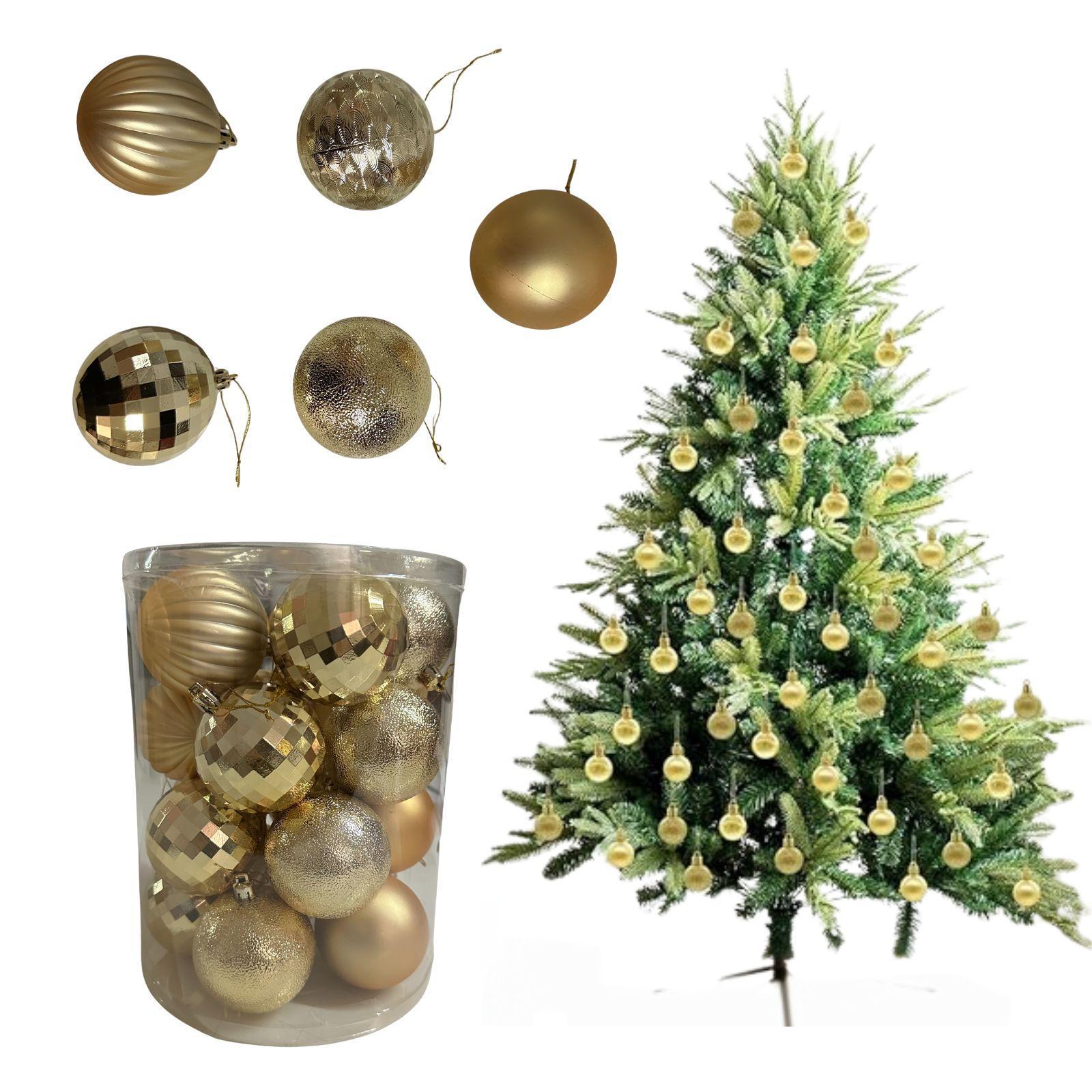 natale felicia palline di natale oro 7 cm 20 pz - foto 1