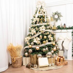 Palline di natale oro 7 cm 20 pz