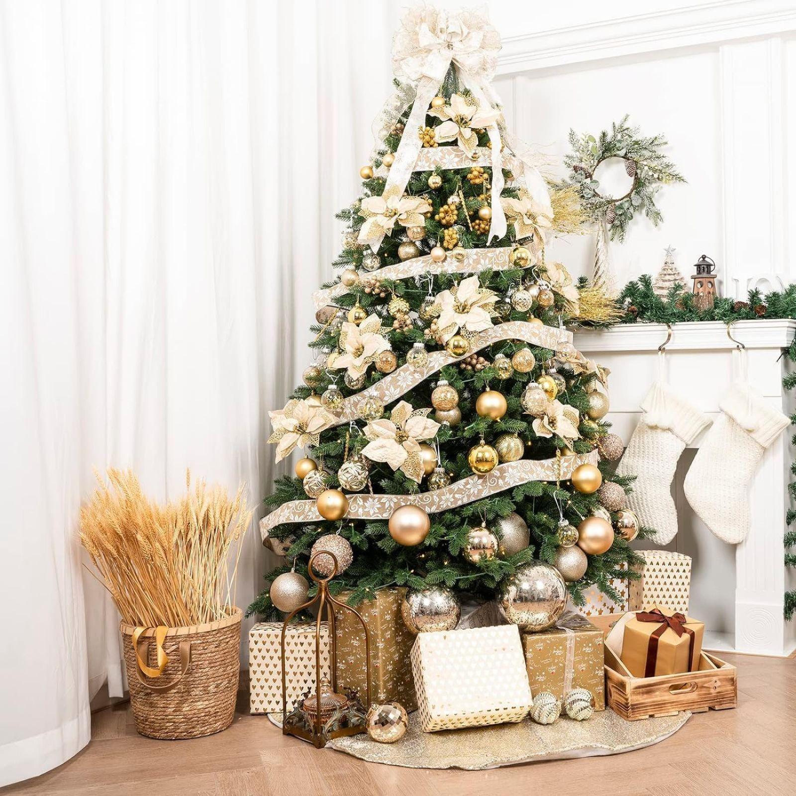 natale felicia palline di natale oro 7 cm 20 pz - foto 2