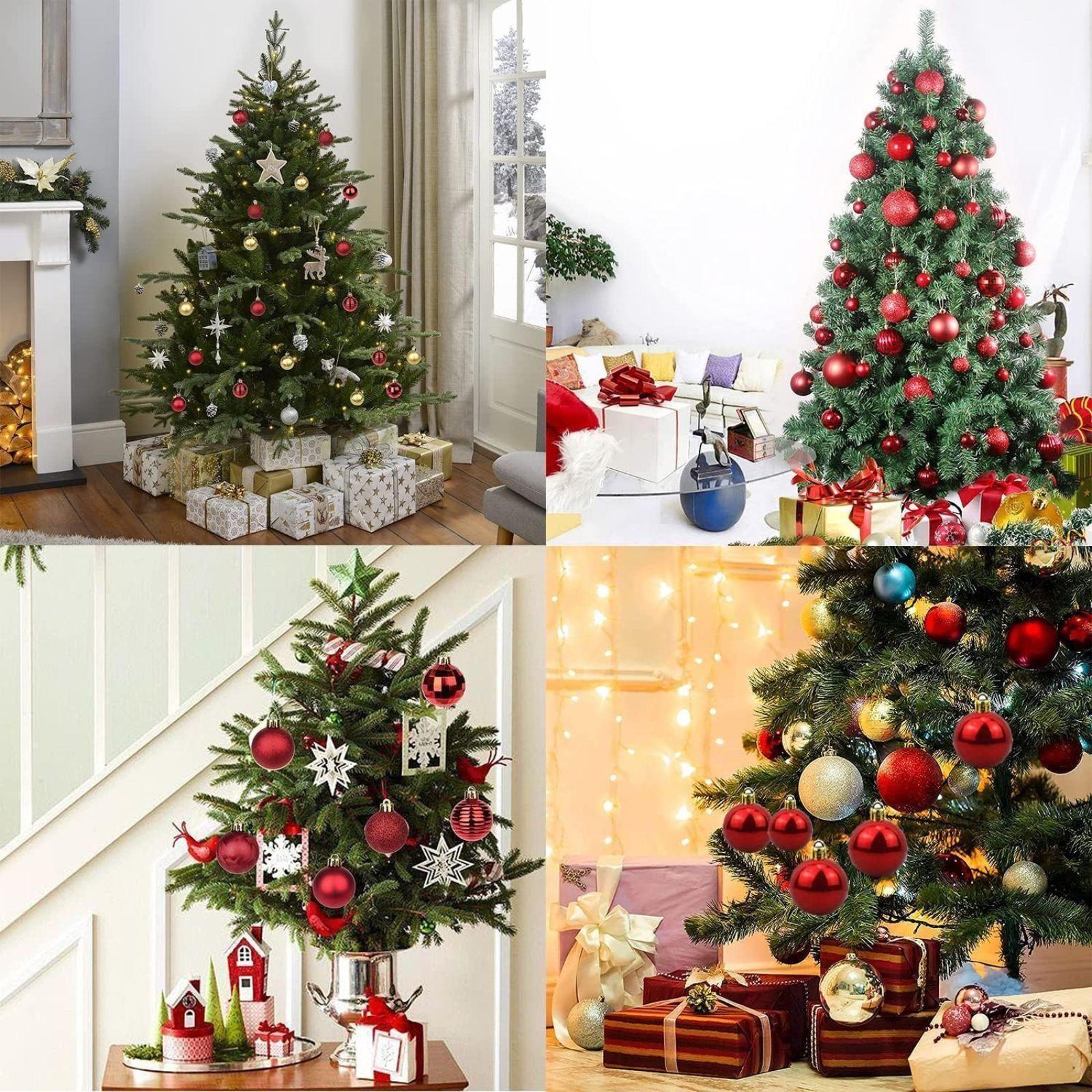 natale felicia palline di natale rosse 8 cm 15 pz - foto 2