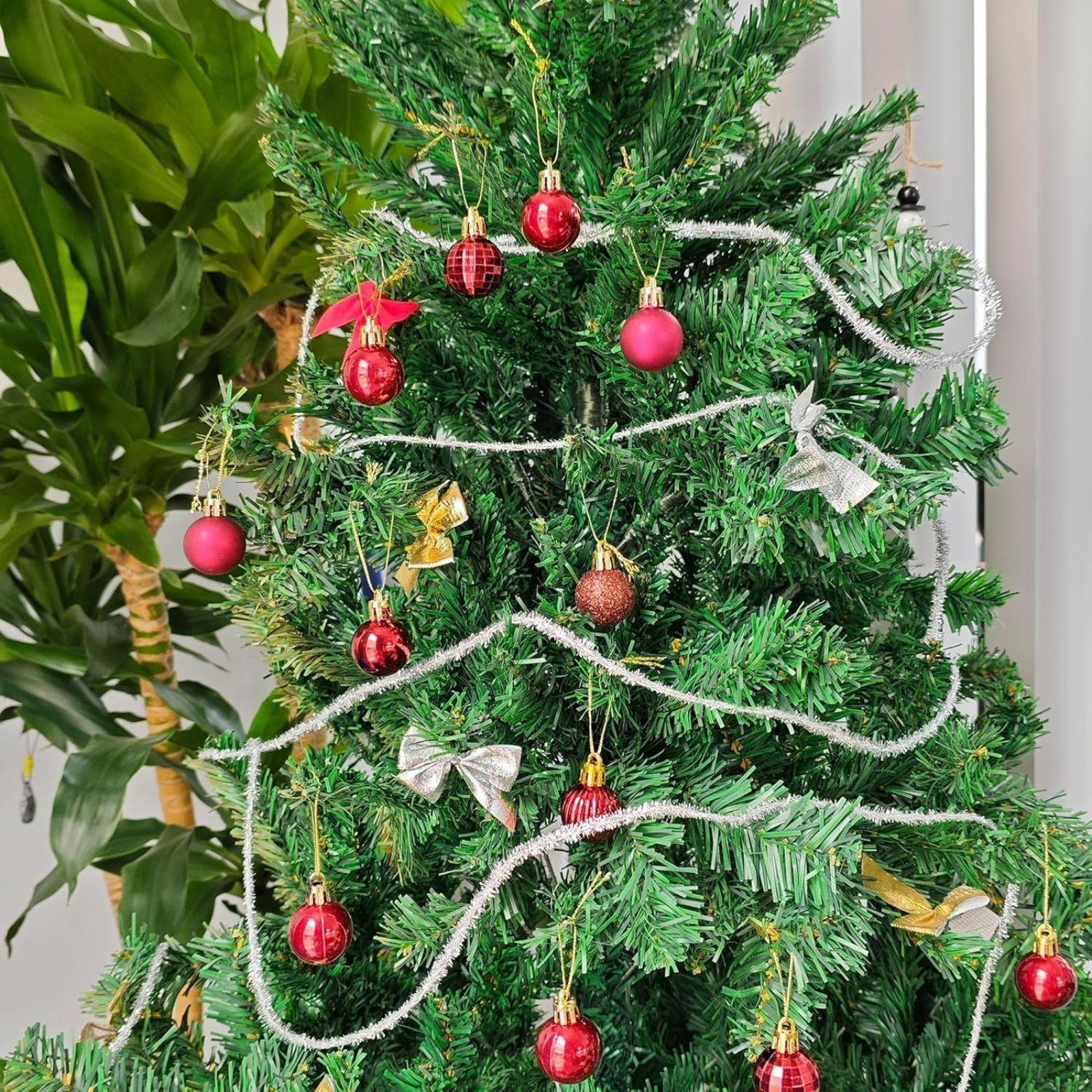 natale felicia palline di natale rosse 8 cm 15 pz - foto 3