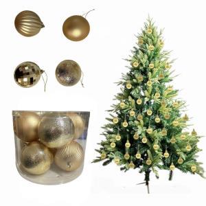 Palline di natale oro 10 cm 8 pz