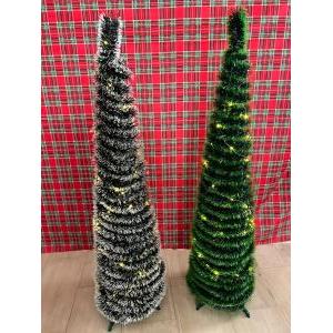 Albero natale singolo -pronto in 30 secondi- con luci led incluse da 120 cm