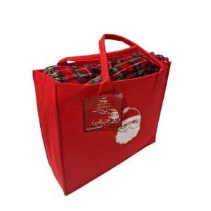Borsa con plaid natalizio matrimoniale