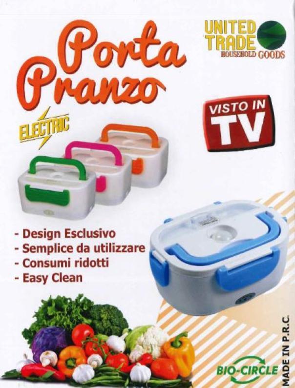 united trade porta pranzo elettrico con vaschetta e cucchiaino - foto 4