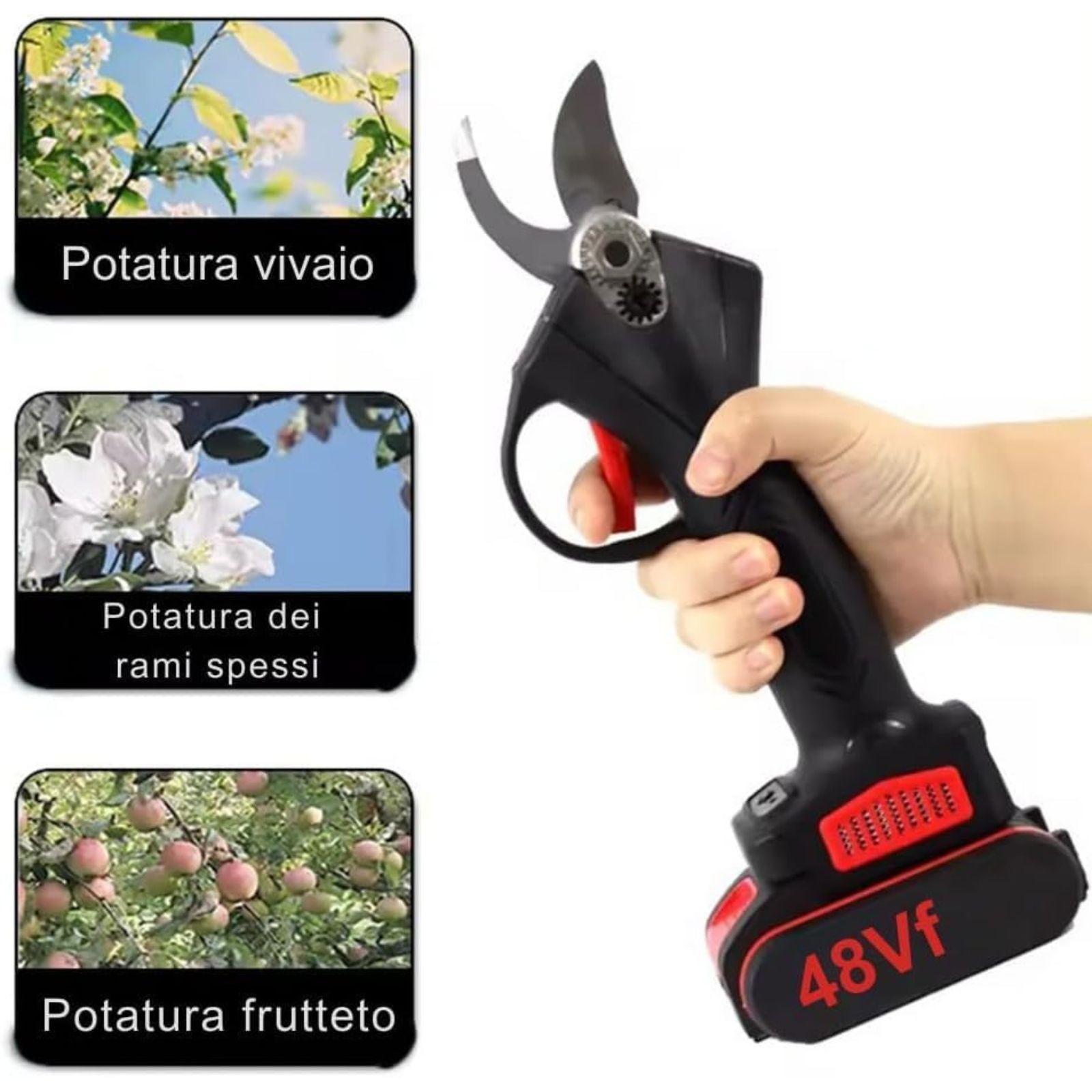 midori japan forbici per potatura con 2 batterie - foto 3