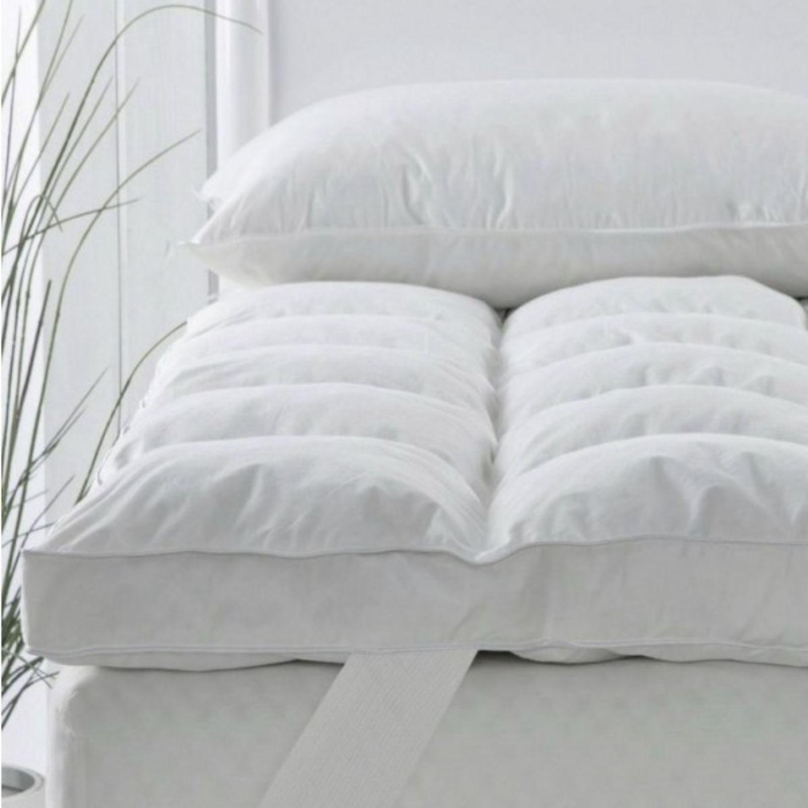mastro bianco topper trapuntato ergonomico matrimoniale con imbottitura siliconata - foto 2