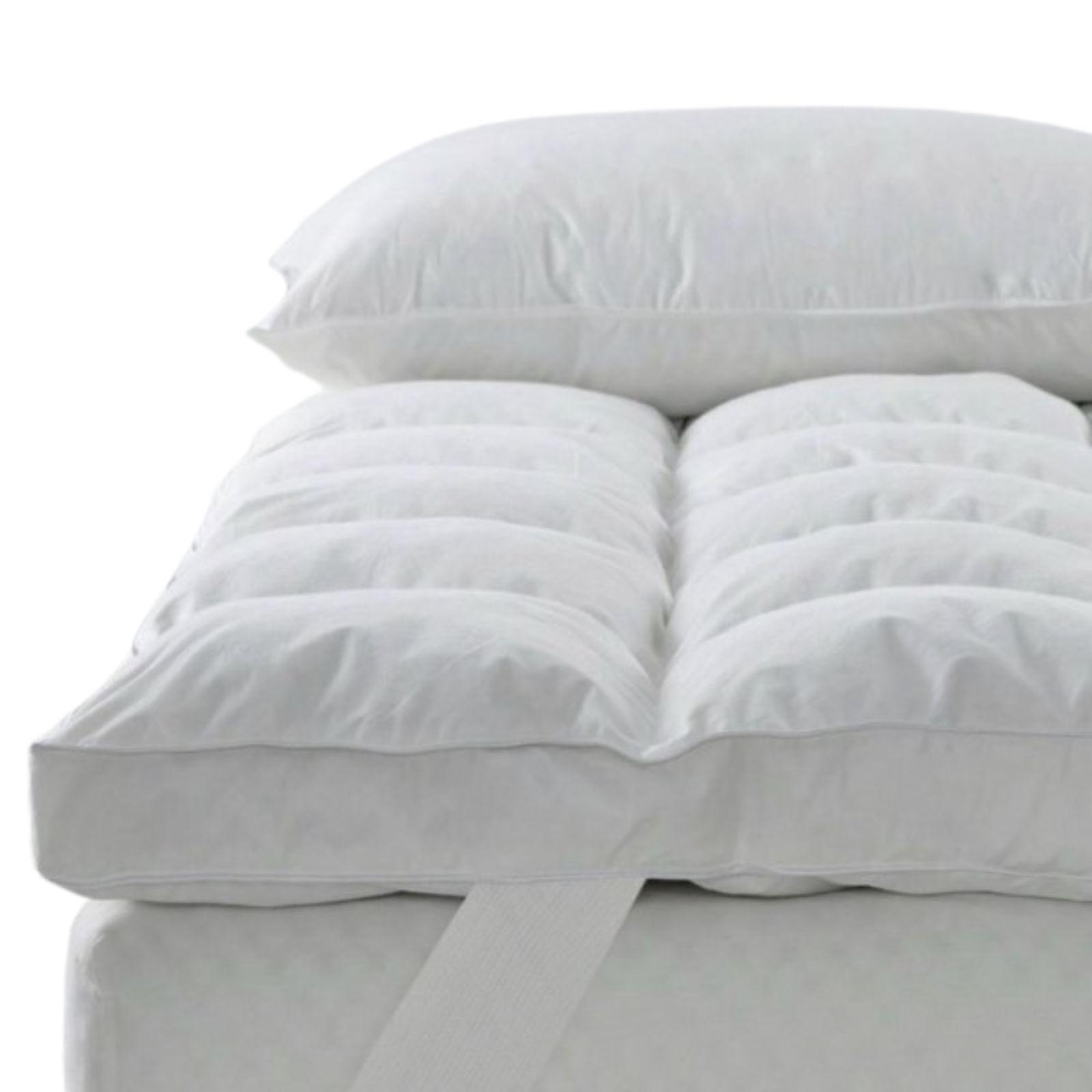 mastro bianco topper trapuntato ergonomico matrimoniale con imbottitura siliconata - foto 3