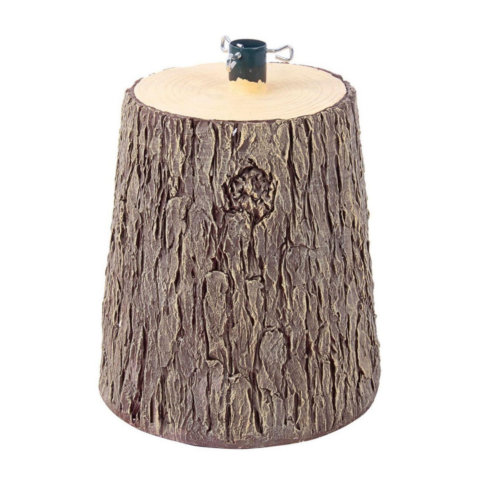 mastro bianco base albero natale tronco marrone 36.5 cm - foto 1