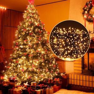 Luci natalizie luce calda 200 led 10mt per esterno ed interno