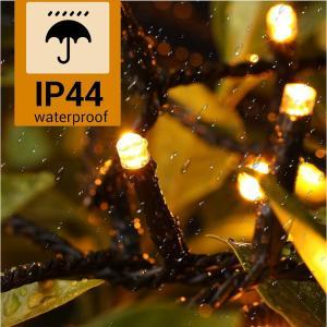 Luci natalizie luce calda 200 led 10mt per esterno ed interno