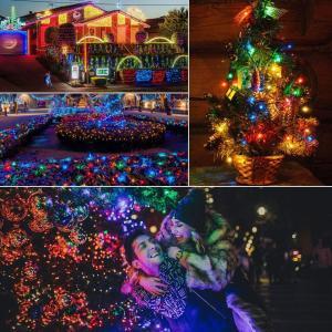 Luci natalizie luce multicolor 200 led 10mt per esterno ed interno