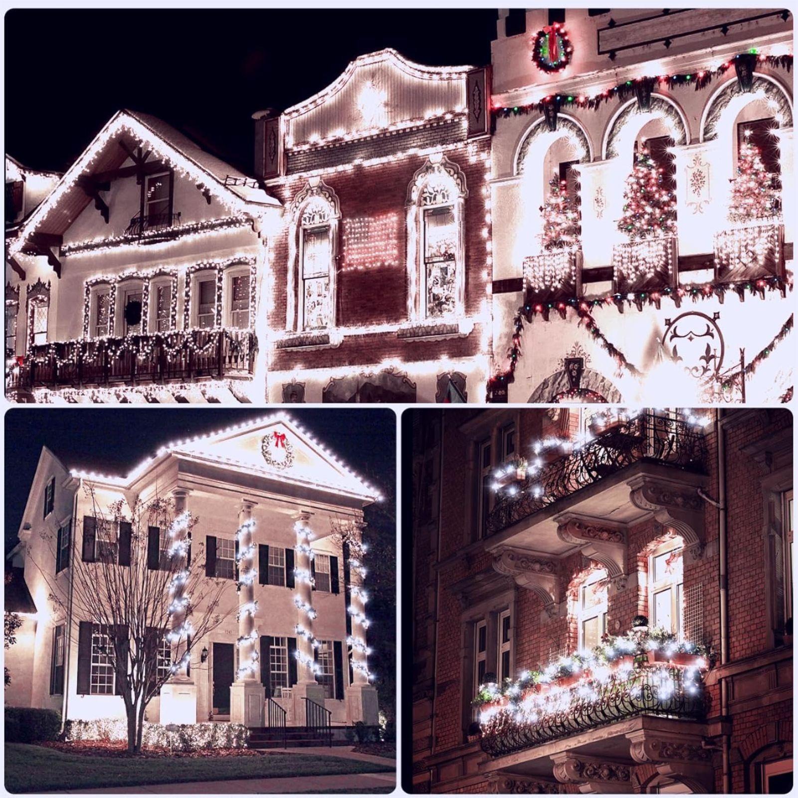 mastro bianco luci natalizie luce fredda 300 led 15mt per esterno ed interno - foto 2