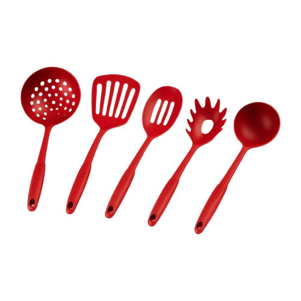  tris di padelle con coperchi in vetro rosse (20) - (24) - (28) cm - foto 3