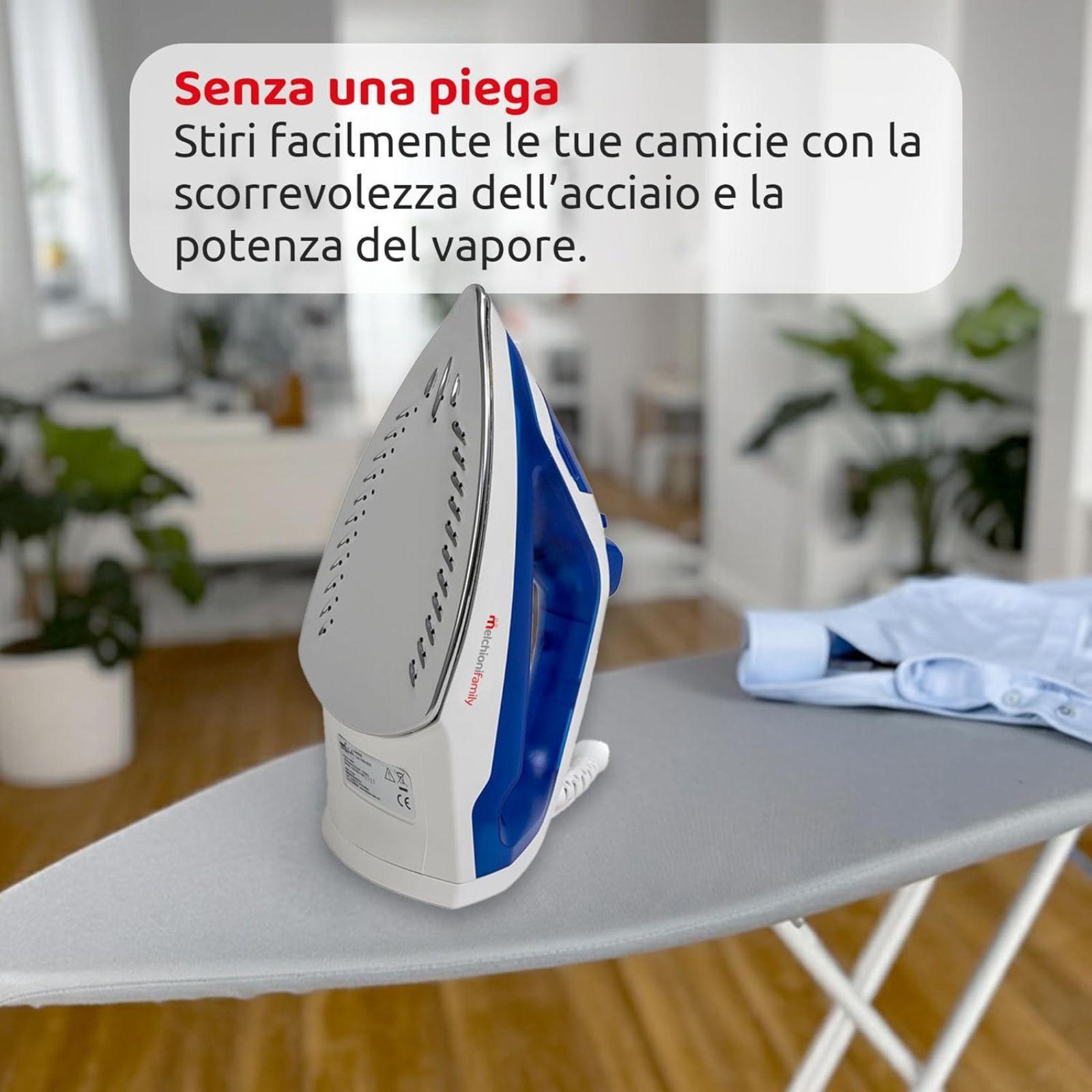 melchioni family ferro da stiro a vapore 1800w - foto 4