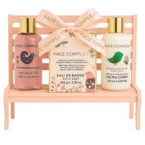 Kit doccia schiuma 100 ml , crema corpo 100 ml , sali d...
