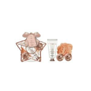 Kit crema corpo 60 ml , 2 bombe da bagno , spugna e stella in ferro