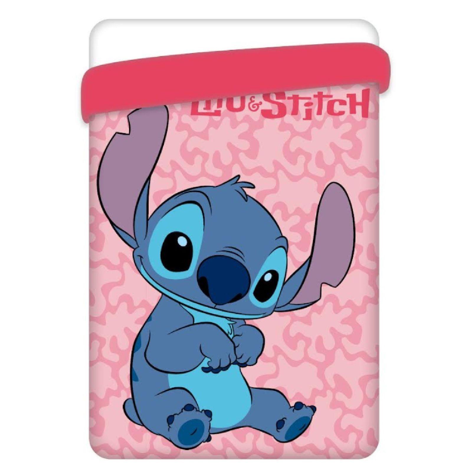 disney trapunta letto singolo disney stitch rosa 170 x 260 cm - foto 2