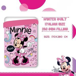 Trapunta letto singolo  minnie rosa 170 x 260 cm