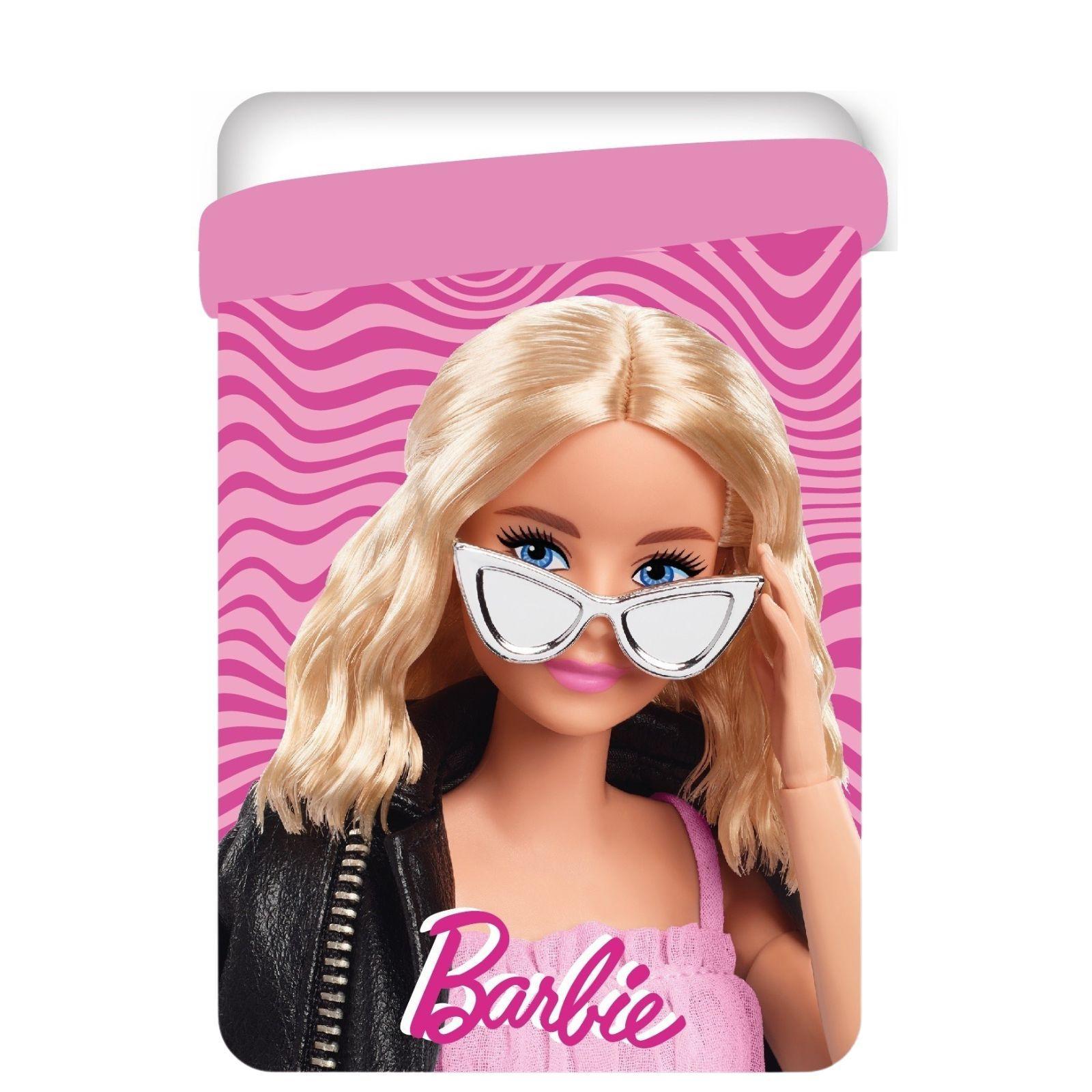 disney trapunta letto singolo disney barbie rosa 170 x 260 cm - foto 2