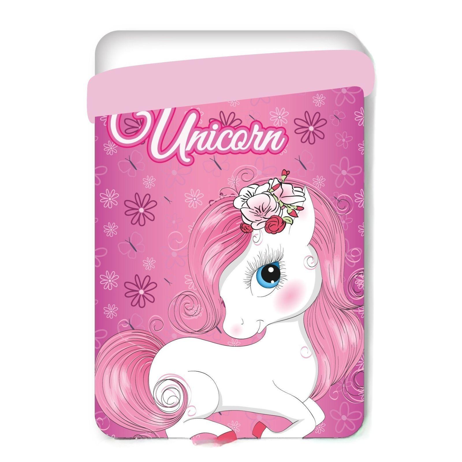 disney trapunta letto singolo disney unicorno rosa 170 x 260 cm - foto 2