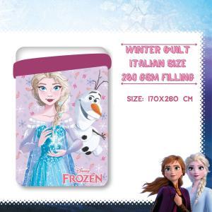 Trapunta letto singolo  frozen rosa 170 x 260 cm