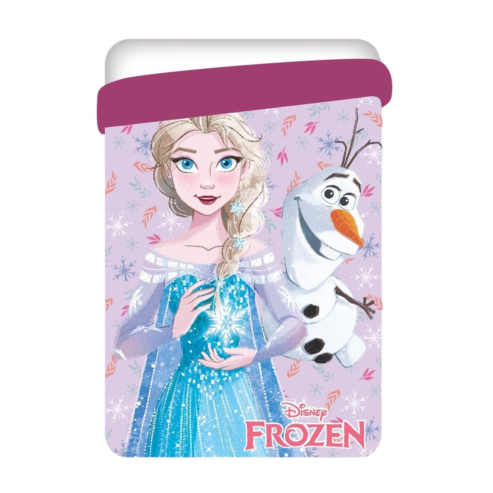 disney trapunta letto singolo disney frozen rosa 170 x 260 cm - foto 2